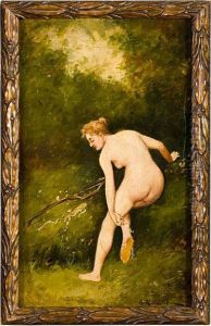 Nudo Di Donna Come Diana Nel Parco by Henri Rolland