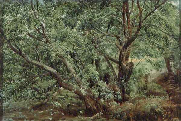 Trees by a Stream - view 1