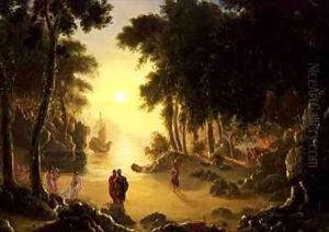 Telemachus Son of Ulysses and the Goddess Minerva with Calypso