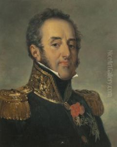 Portrait Du Marechal Louis-gabriel Suchet, Duc D'albufera by Jean-Sebastien Rouillard