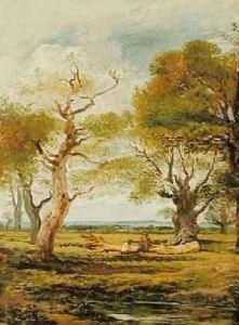 Landscape with Figures 1816 by John Linnell
