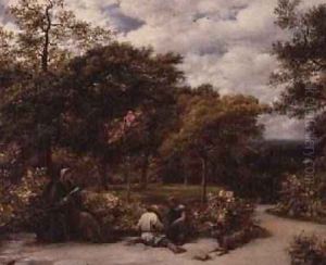 My Garden at Redhill 1859 by John Linnell