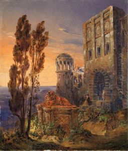 Italienische Landschaftsphantasie by Wilhelm August Schirmer
