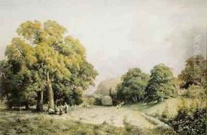 Haymaking Lewes Sussex by Charles Grant Davidson