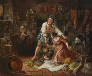 Kitchen Still Life by Wilhelm Schumann
