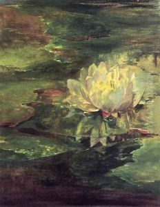 Water Lily Among Pads by John La Farge
