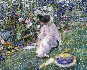 Garden in June, 1911 by Frederick Carl Frieseke