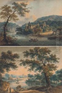 Tintern Abbey On The Wye; And A Tranquil Stretch Of The River by Dominic M. Serres