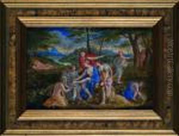 Venus Voulant Secourir Adonis Se Blesse Avec Une Epine De Rose - view 1