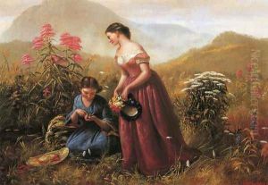 Gathering Wildflowers by Jerome B. Thompson