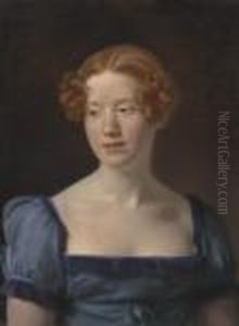 Portrait Of A Young Lady, Possibly Lady Pringle, Nee Emilia Anne Macleod by Archibald Skirving