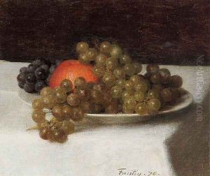 Apples and Grapes by Ignace Henri Jean Fantin-Latour