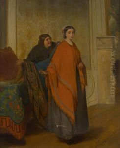 Les Preparatifs De Sortie by Adolphe Stache