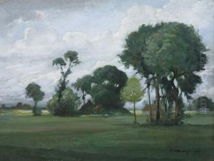 Lowland Landscape by Franz Staudigl