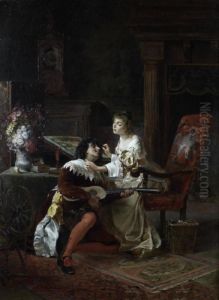 The Serenade by Klavdij Petrovic Stepanov