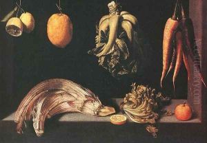 Still-life c. 1600 by Juan Sanchez Cotan