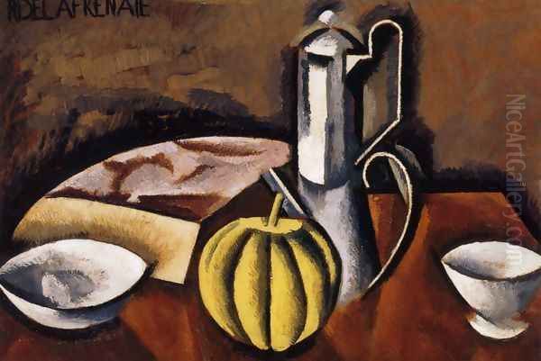 Still Life with Coffee Pot and Melon - view 1