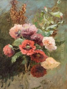 Still Life With Poppies by Helene Marie Stromeyer