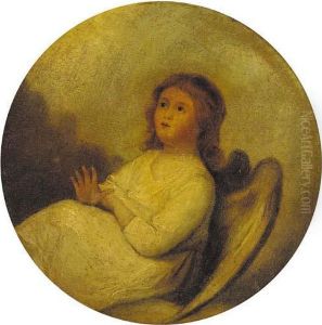 An Angel Seated In A Landscape by Gilbert Stuart