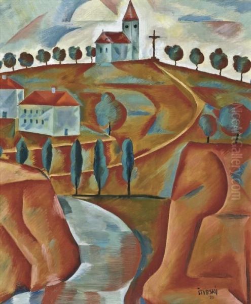 Church On A Hill ; Saint Sebastian - view 1