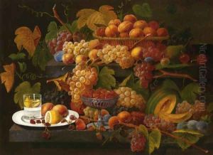 Fruit and Lemon Water by Severin Roesen