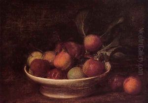 Plums and Peaches by Ignace Henri Jean Fantin-Latour