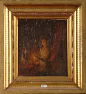 Jeune Femme A La Bougie