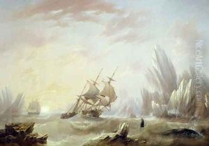 Whale Fishing in a Polar Sea, 1845 by James Wilson Carmichael