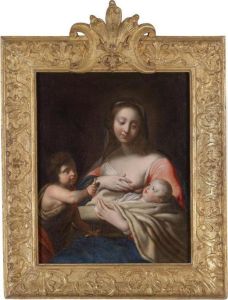 The Virgin And Child With The Infant Baptist by Niccolo Tornioli
