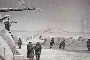 Situation of HM Ships Fury and Hecla at Igloolik by Captain George Francis Lyon