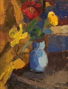 Jarron Con Flores by Georges-Albert Tresch