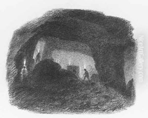 In the Valley of Wyoming, Pennsylvania (Interior of a Coal Mine, Susquehanna)