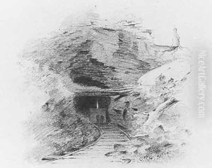 Entrance to a Coal Mine in the Valley of Wyoming, Pennsylvania (Entrance to a Coal Mine, Susquehanna) by Thomas Addison Richards