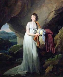 Portrait of a Woman in a Cave, possibly Madame d'Aucourt de Saint-Just, 1805