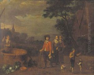 Figures By A Well by Evert Van Aelst