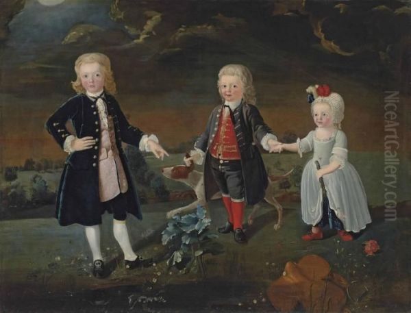 Portrait Of Daniel, William And Stephen Eaton - view 1