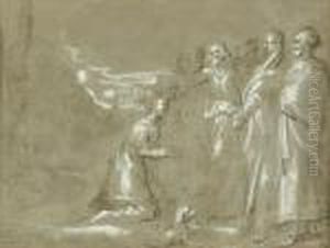 Christus Und Die Ehebrecherin by Jan Phillipsz Van Bouckhorst