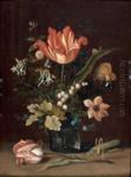 Bouquet De Fleurs Dans Un Verre - view 1