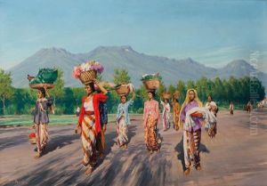 Women Carrying The Goods by Willem Henri Van Der Does