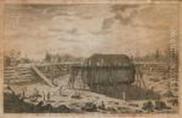 Vue De La Pierre Nommee Pierre De Grom, A Son Sortie De La Terre - view 1