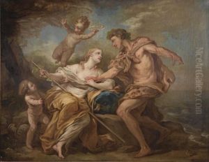 Bacchus Et Ariane by Charles Andre Van Loo