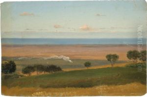 Blick Von Albano Auf Das Tyrrhenische Meer