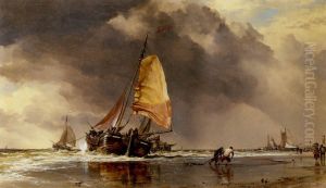 Dutch Pincks off Hatwyk by Edward William Cooke