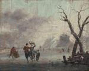 Les Patineurs by Antoni Verstralen (van Stralen)