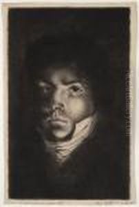 Portrait D'eugene Delacroix by Frederic Villot