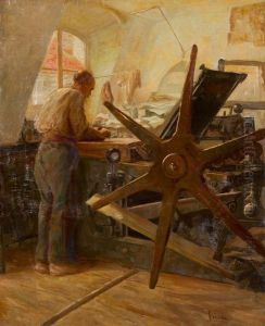 Le Lithographe by Gaston Vincke