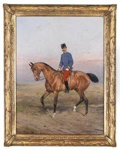 Crown Prince Rudolph Mounted On A Horse