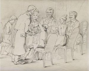 Familie Am Speisetisch.