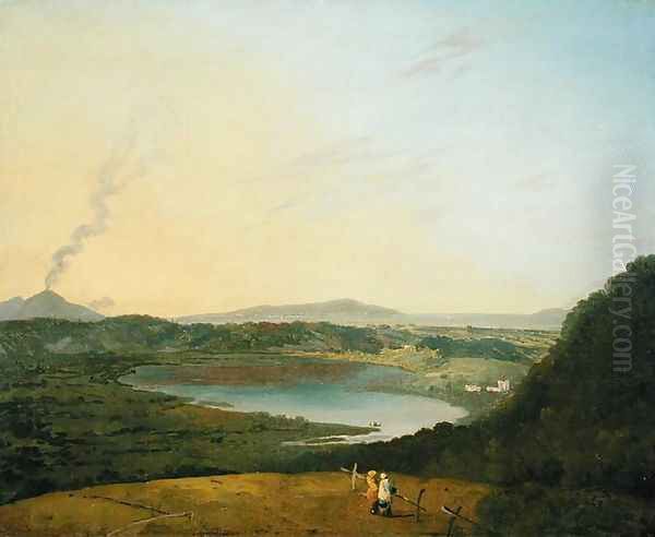 Lago dAgnano with Vesuvius in the Distance, c.1770-75 - view 1