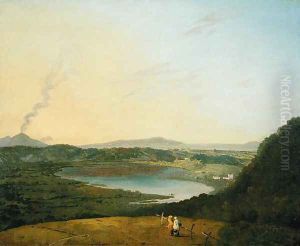 Lago dAgnano with Vesuvius in the Distance, c.1770-75 by Richard Wilson